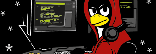 Der Tux wünscht frohe Weihnachten